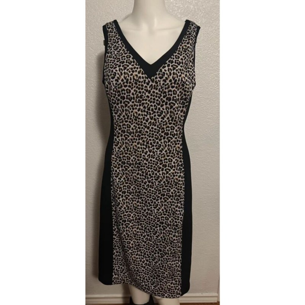 White House Black Market Leopard Print Dress – Size 6